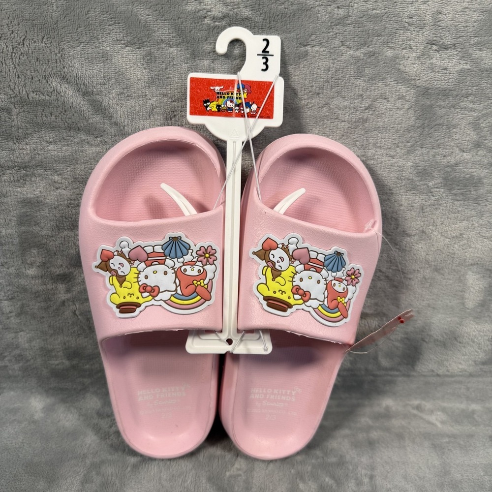 Hello Kitty Lite Pink Girls Slip-ons‎ Size2/3